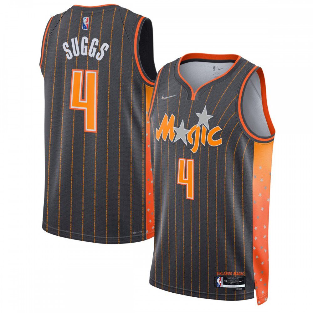 Jalen Suggs Orlando Magic 2021/22 Swingman Jersey - City Edition - Anthracite-Pro Kit Vault | Brand New 26/27 Sports Jerseys